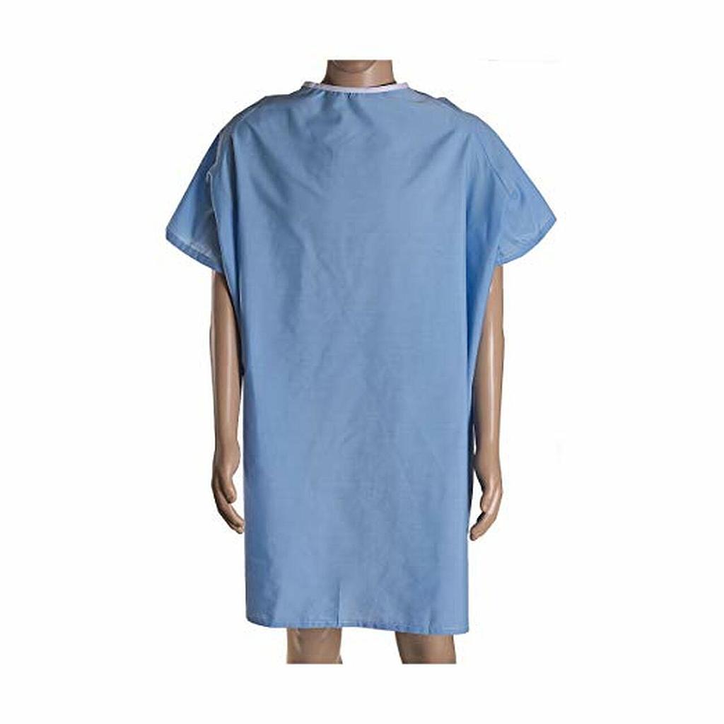 Hospital Gown -  BLUE, One Size 