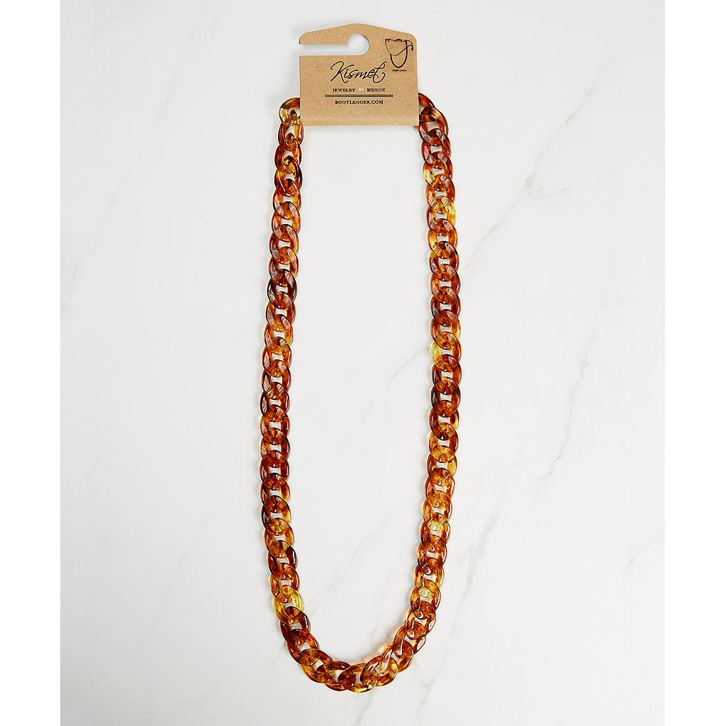 Brown Resin Mask Chain