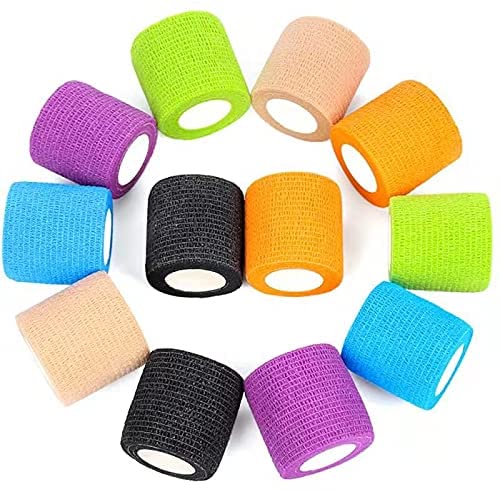 Breathable Cohesive Bandages 2" X 5 Yards, Self Adherent Wrap