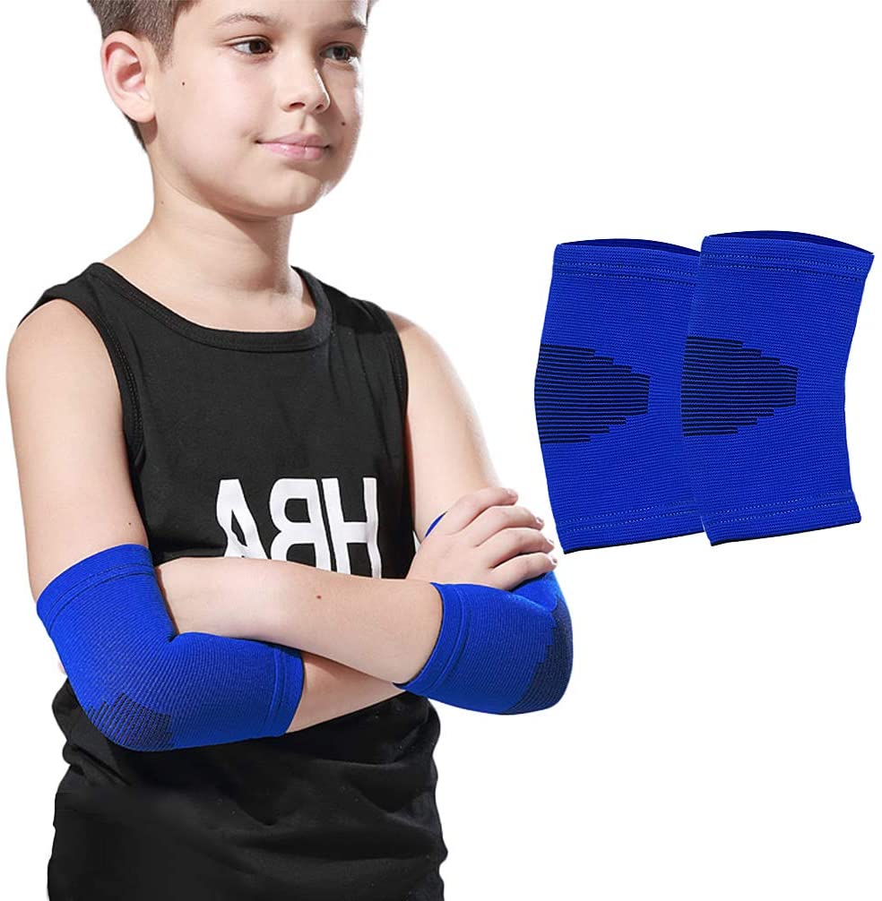 Kids Compression Elbow & Knee Brace Support - Pediatric 1 Pair