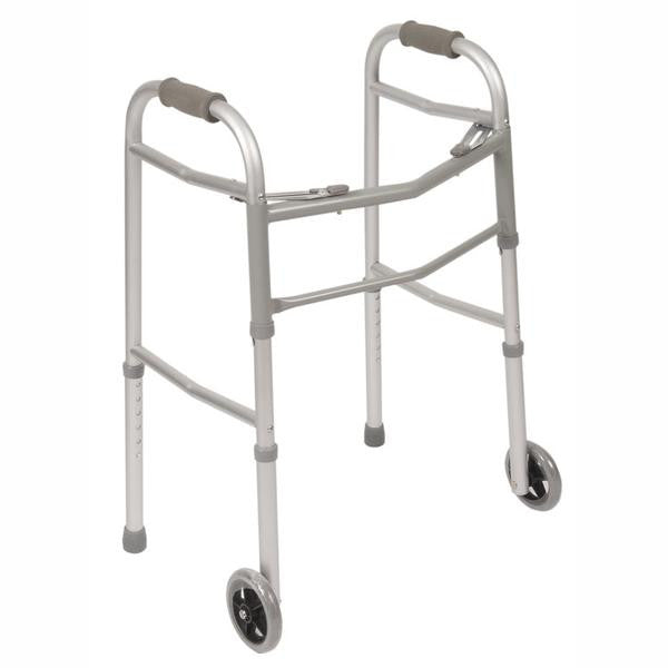 Child Folding Walker, with 2 Wheels & 2 Skis