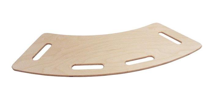 Curved Transfer Board with handle holes  -  Made In Canada Wooden 29x12 