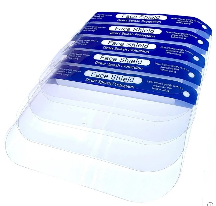 Adult Full Face Shields - 5 Pack