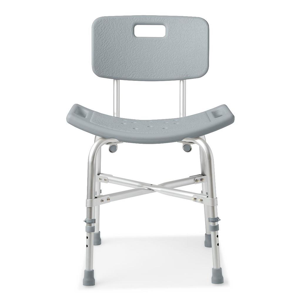 Medline Bariatric Aluminum Bath Bench with Back