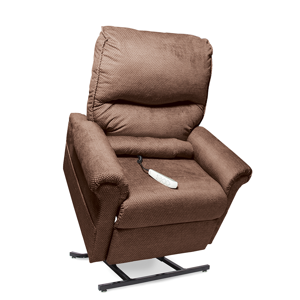 LC107 Medium Lift and Recline Chair, Footrest Extension  - Walnut 
