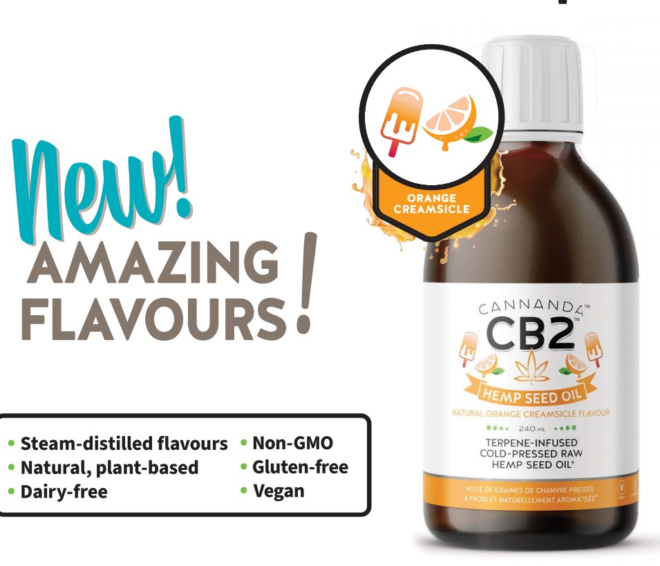 CB2 Hemp Seed Oil Orange Creamsicle Flavour (240ml)  