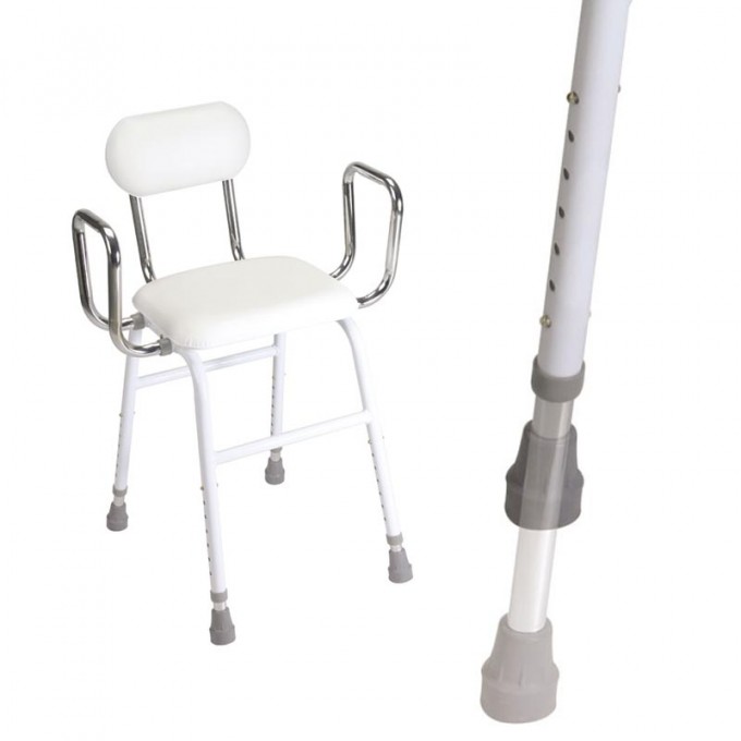 PERCHING STOOL DELUXE ( With Back and Arms)