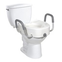 Premium  Raised Elongated Toilet Seat with Lock