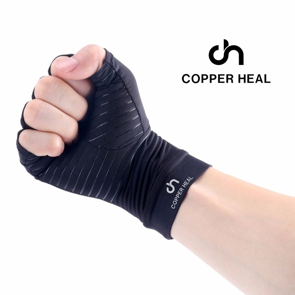 COPPER HEAL Arthritis Compression Gloves - Half Finger