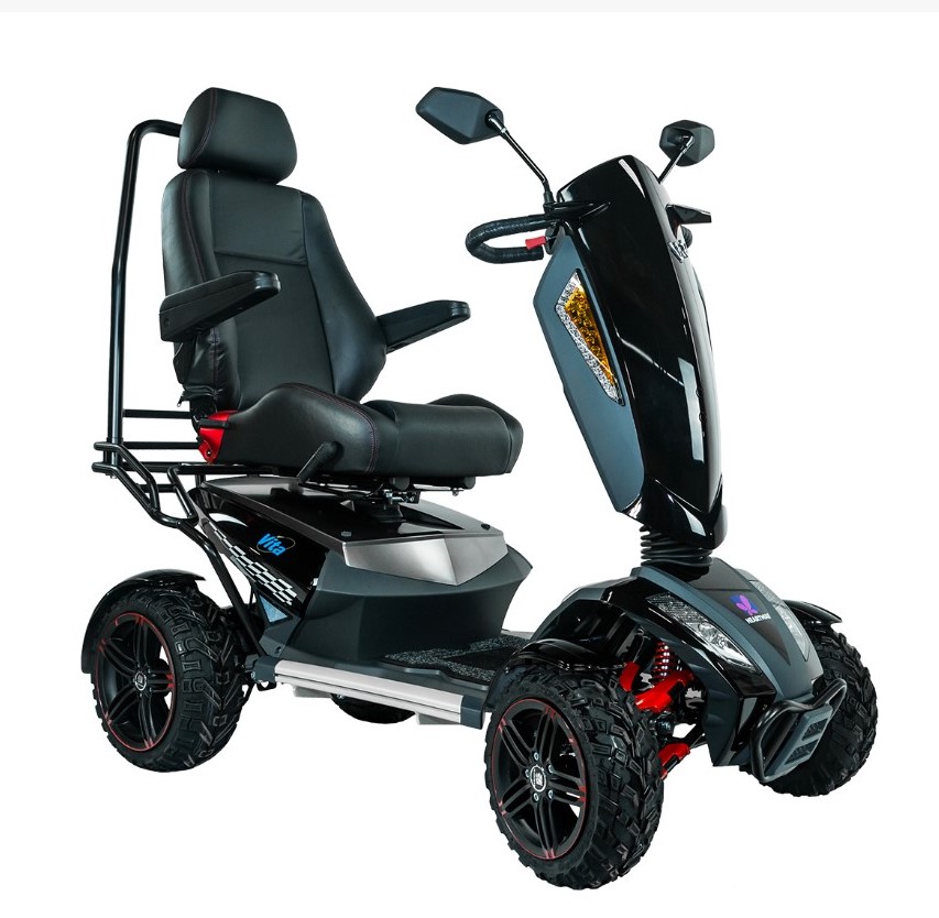 S12 Monster X Scooter w/Bonus Set of Front Snow Tires (Group 24 batteries not included)