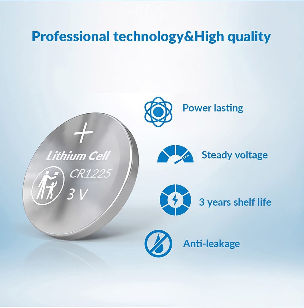 1225 3V Lithium Button Cell Battery