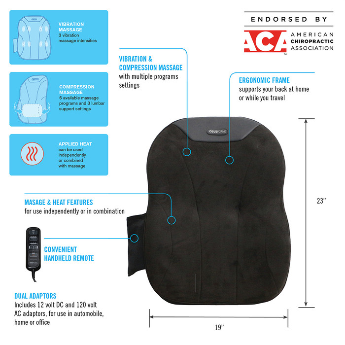 Compression Air and Vibration Back Support