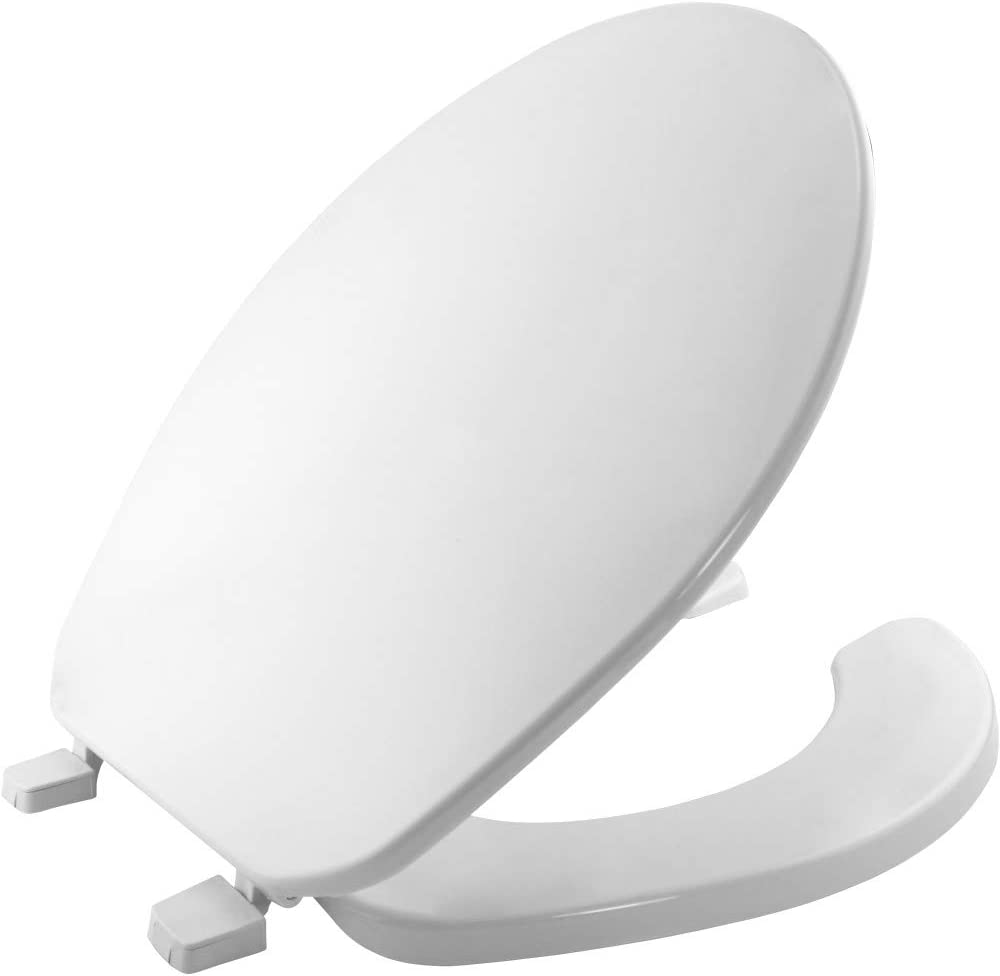 Bemis 75 000 Round Open Front Toilet Seat, White