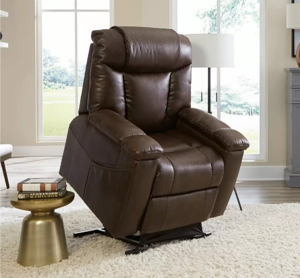 The Rhea - Lift &amp; Recline Chair - Power Lumbar - Power Headrest - Heat Wave