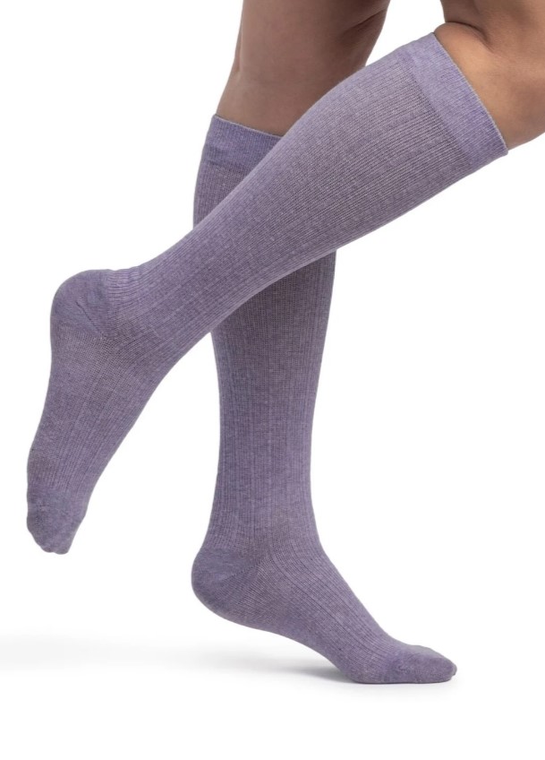 Sigvaris 20-30mmHg Womens 250 Linen Closed Toe Compression Knee High Socks (pair)