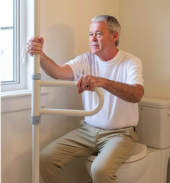 uPole Transfer Pole with Dual-Height Swivel Bar, fits 7-10' Ceilings