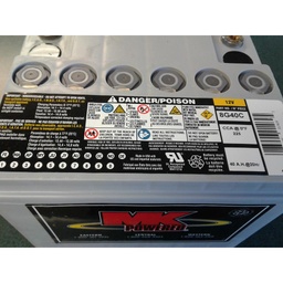 [40000003111] MK Group 40 Gel Battery 8g40c 12V/40 A.H. (Install not inc)