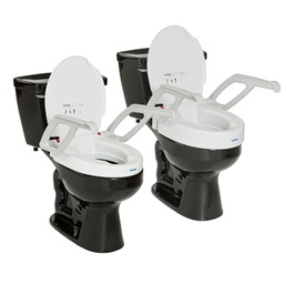 [40000003995] A90000 Raised Toilet Seat With Arms 4&quot; for Round Toilet
