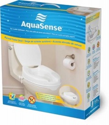 [40000007248] 2&quot;  Raised Toilet Seat Aquasense W/ Lid for Regular Toilet