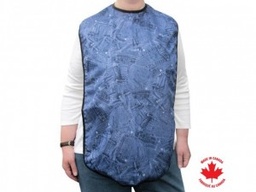 [40000006953] Denim-Look Clothing Protector with Hook &amp; Loop Closure (Bib)