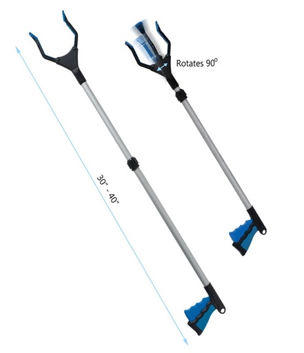 [40000007241] 30"-40" Telescoping Reacher w/Handgrip & Rugged Tips