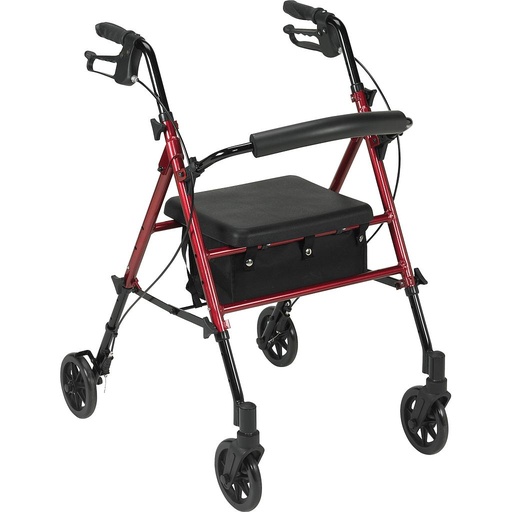 Adjustable Height Rollator, 6" Wheels