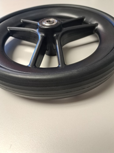 [40000007995] 8" Wheel for Xpresso Lite Series & Older Trillium Type 3 Rollators (6-spoke lightly treaded)