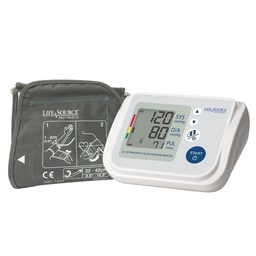 [40000008335] LifeSource Hypertension Canada Approved Deluxe Blood Pressure Monitor w/Wide Range Cuff, Case &amp; A/C Adapter