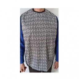 [40000008486] Newsprint Clothing Protector, with snaps