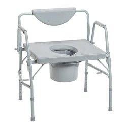 [40000008606] Deluxe Bariatric Drop-Arm Commode 