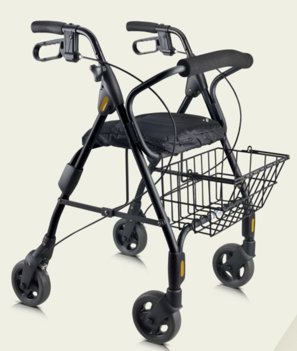 Sprite Type 2 Rollator Walker, Black | Mobility Care