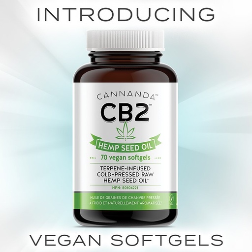 [628011922106] CB2 Hemp Seed Oil Vegan Softgels (70 capsules)