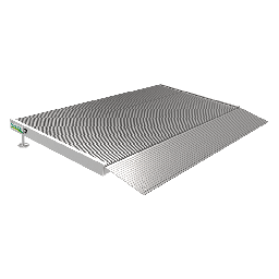 EZ-ACCESS TRANSITIONS ANGLED ENTRY/THRESHOLD RAMP (Height Adjustable Legs Allows for 2&quot; of Height Adjustment 1.362&quot; to 5.836&quot; depending on size of ramp)