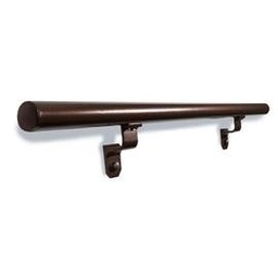 [40000009060] Custom 5 Foot Black Outdoor Handrail &amp; Brackets