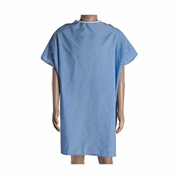 [40000009186] Hospital Gown -  BLUE, One Size 