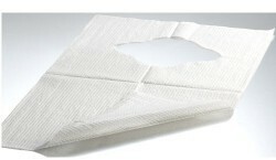 [40000009389] Disposable Adult Bib (white) 19.5&quot; x 28&quot; CASE 500