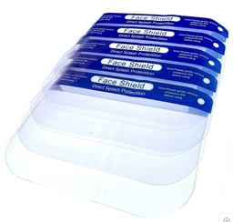 [40000009527] Adult Full Face Shields - 5 Pack