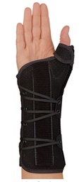 Long Ryno II Lacer Black Wrist and Thumb Brace