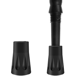 [40000009735] Hiking Pole Replacement Tips, Rubber, Black (pair)