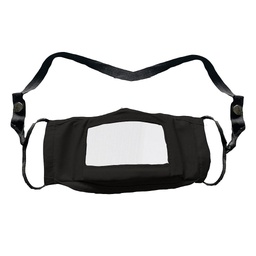 [40000009803] See-Thru Face Mask - Black