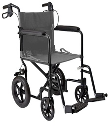 [40000010019] Lightweight Transport Wheelchair 19&quot; Seat Width (12&quot; Rear Wheels)