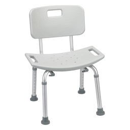 [40000010143] MHC Deluxe Aluminum Shower Chair with Back