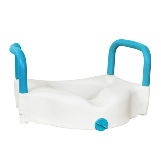 [40000010313] AquaSense 3-in-1 Contoured 2" Raised Toilet Seat