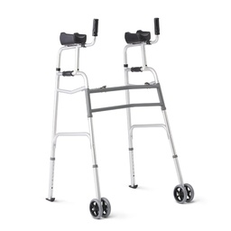 [40000010460] Extra Wide 2 Button Walker with Integral Forearm Trough Supports (Max 300#)