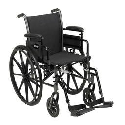 Cruiser 3 Lightweight Wheelchair w/Adjustable Seat Depth &amp; Elevating Legrests