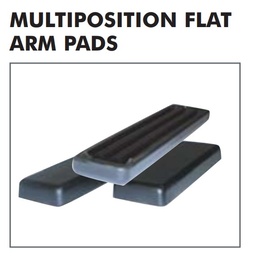 Multiposition Extra-Wide (3&quot;) Flat Arm Pads