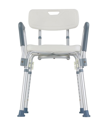 [40000012621] Dv KD Shower Chair with Back and Padded Arms (assembly included)
