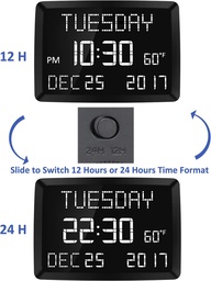 [40000013834] 11.5” X-Large Digital Clock