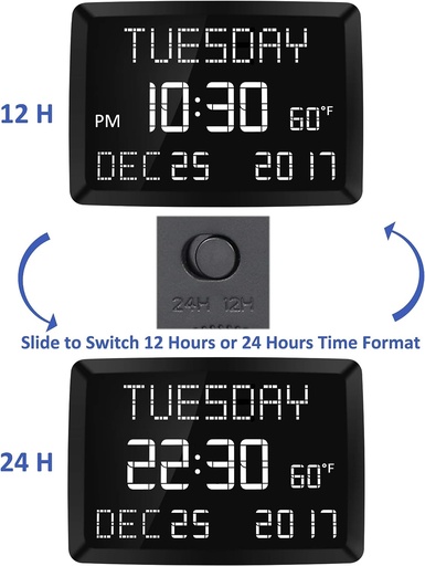 [40000013834] 11.5” X-Large Digital Clock