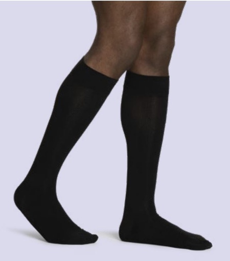Sigvaris Mens 15-20 mmHg Knee High Closed Toe "Style" Microfiber Compression Socks (pair)